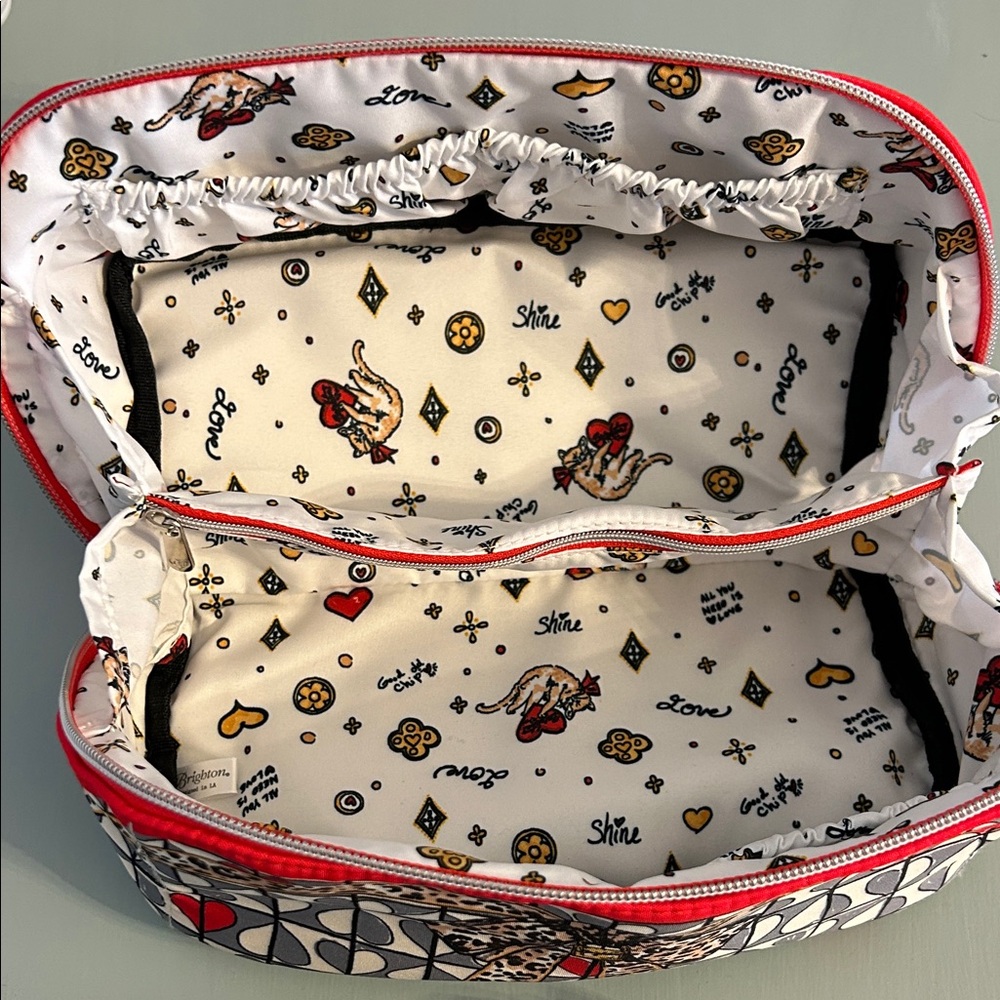 Women's Patterned Bag - Red and Black - Picture 5 of 10